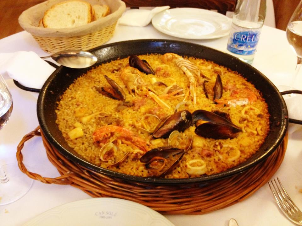 Goede paella in Barcelona