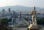 uitzicht over placa espanya in barcelona