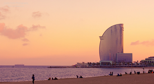 W hotel in de wijk barceloneta