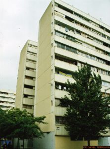 oude flatgebouwen in Barcelona