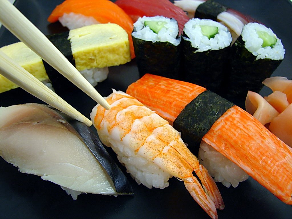 diverse soorten sushi