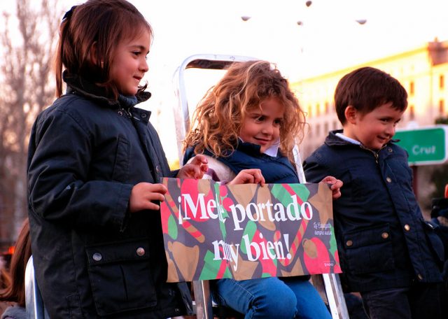 kinderen bij de optocht