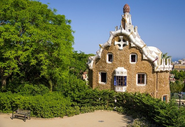 bomen in park guell