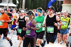 mensen tijdens hardloopwedstrijd
