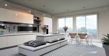 grote, moderne keuken