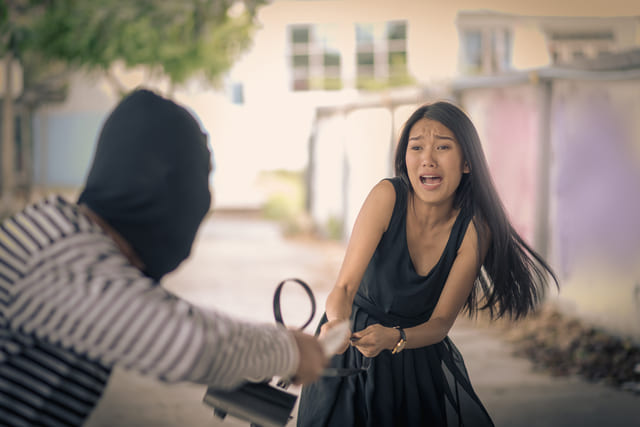 vrouw wordt van tas beroofd