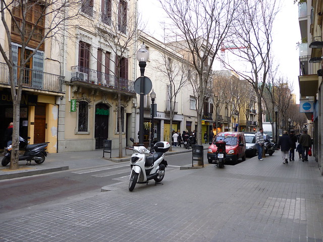straat in barcelona
