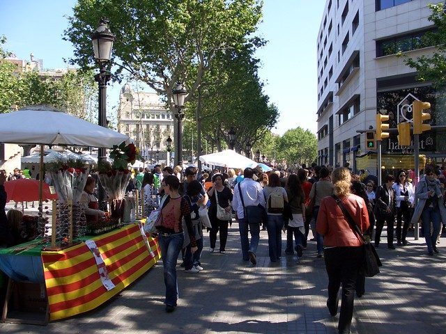 boekenmarkt in barcelona