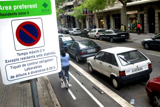 parkeerbord in barcelona
