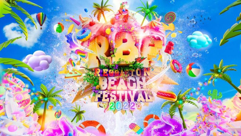 poster reggaeton beach festival barcelona 2022