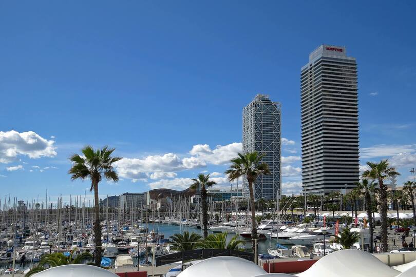 panden aan kust barceloneta