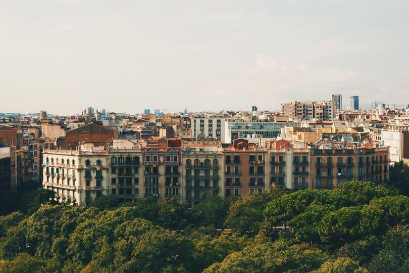 gebieden en groene zones in barcelona