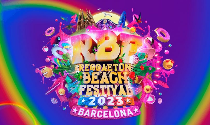 poster reggaeton beach festival bcn 2023