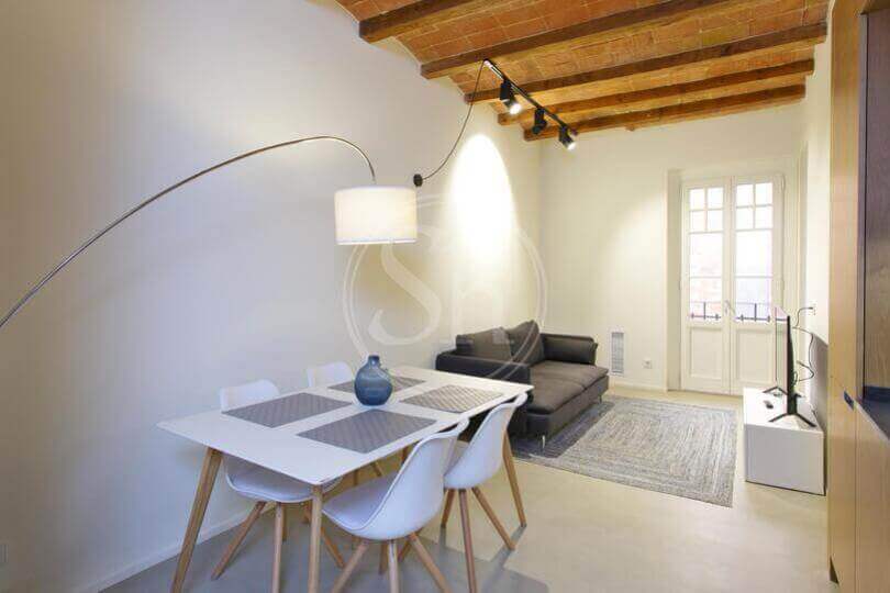 woonkamer in appartement in Eixample Barcelona